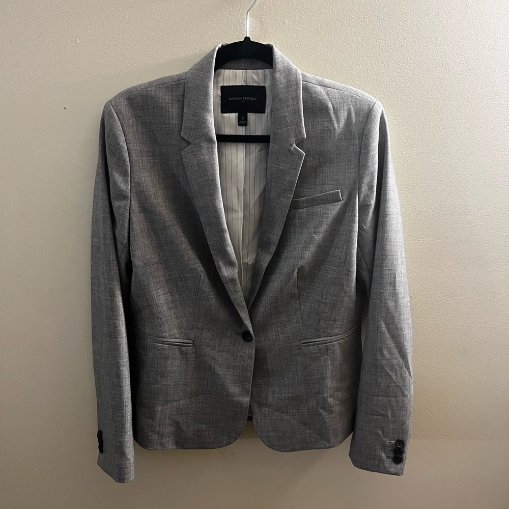 Banana Republic Gray Blazer | Size 6